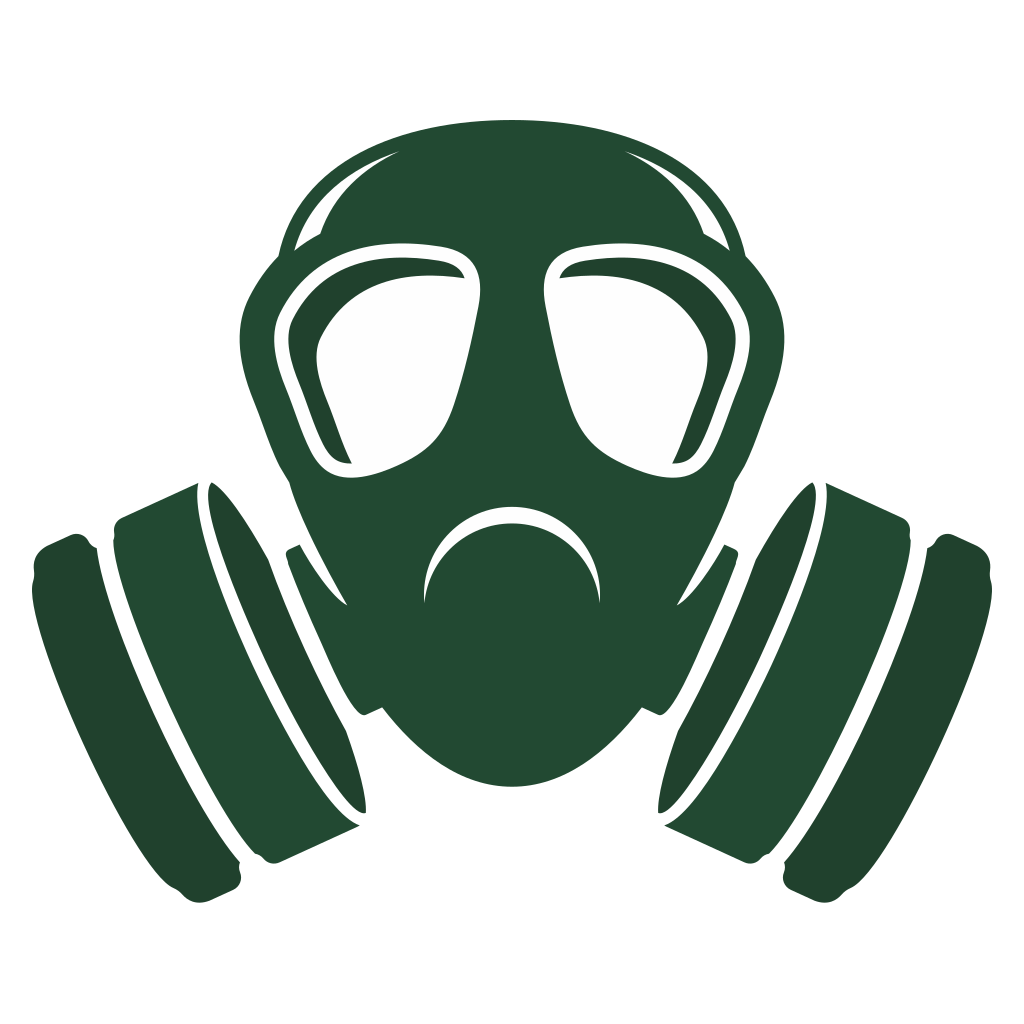 Military gas mask vector for creative projects