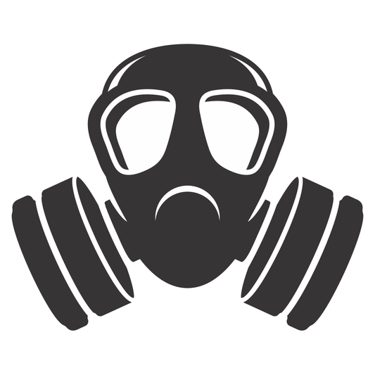 Unique military gas mask vector design for cutting machines