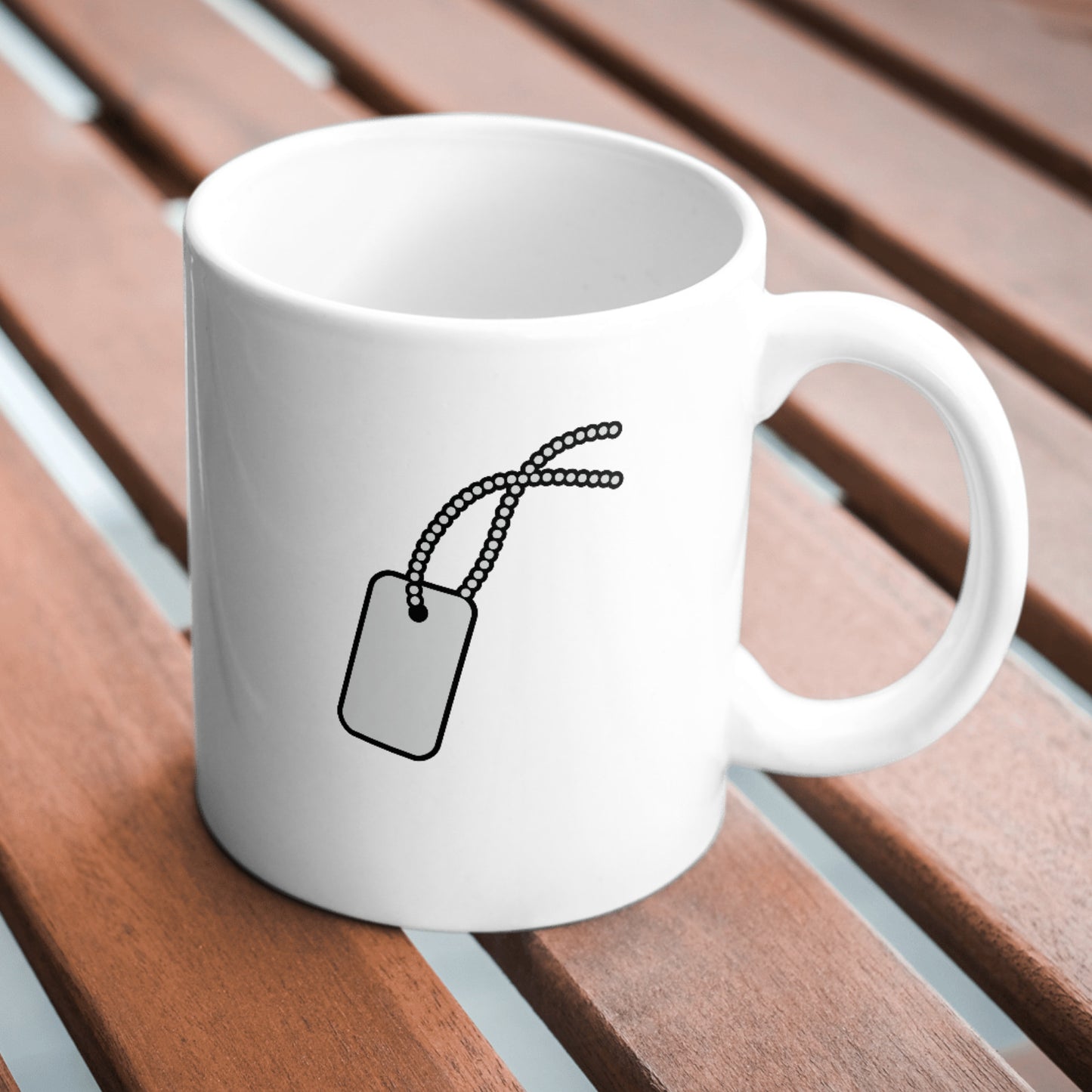 SVG design for a military ID tag for cutting machines