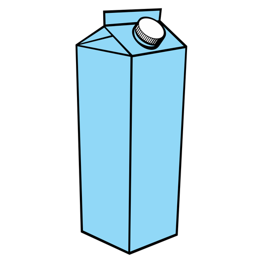 Creative vector design for cutting machine milk carton box