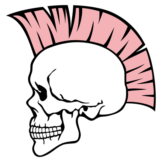 Mohawk skull design for cutting machine enthusiasts and artists