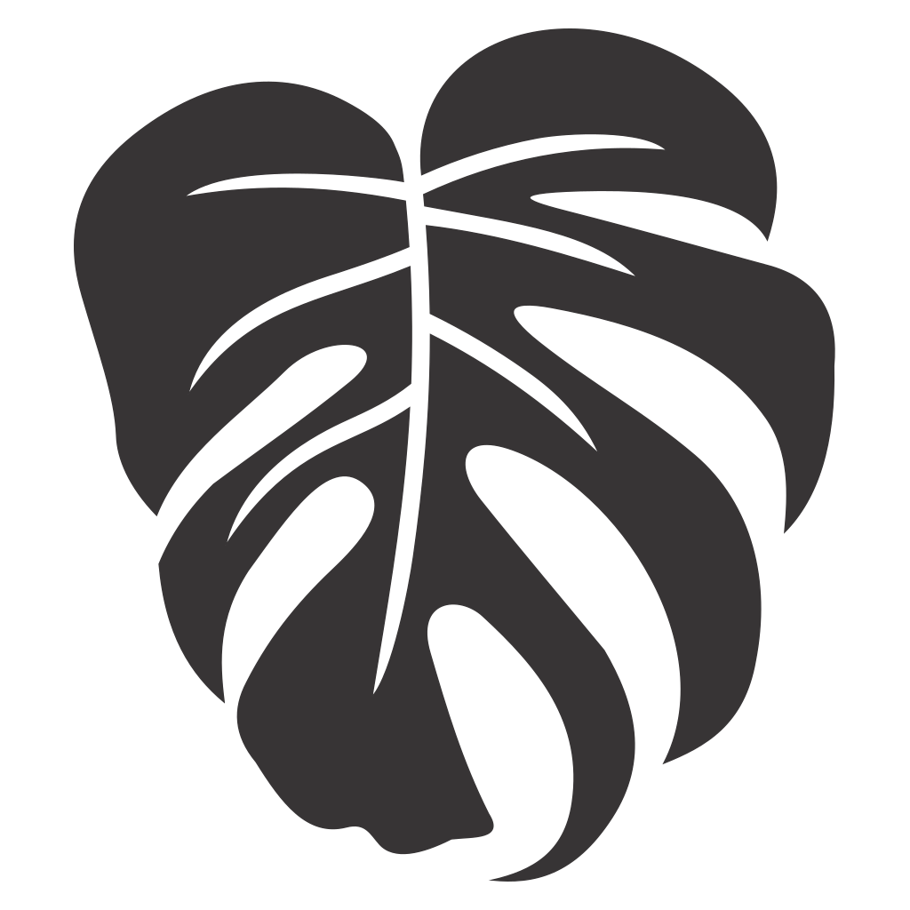 Intricate Monstera Leaf Vector Design for Craft Projects