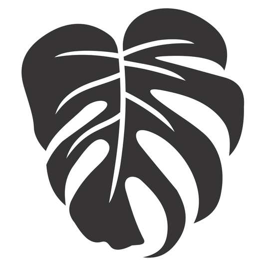 Intricate Monstera Leaf Vector Design for Craft Projects