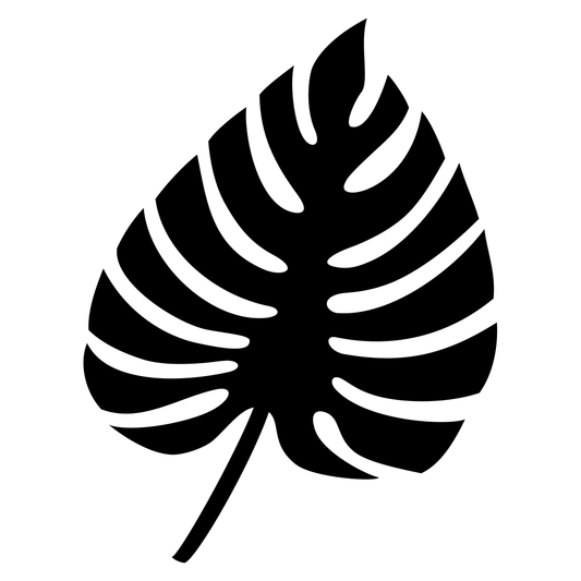 Elegant Monstera leaf vector design for crafting projects