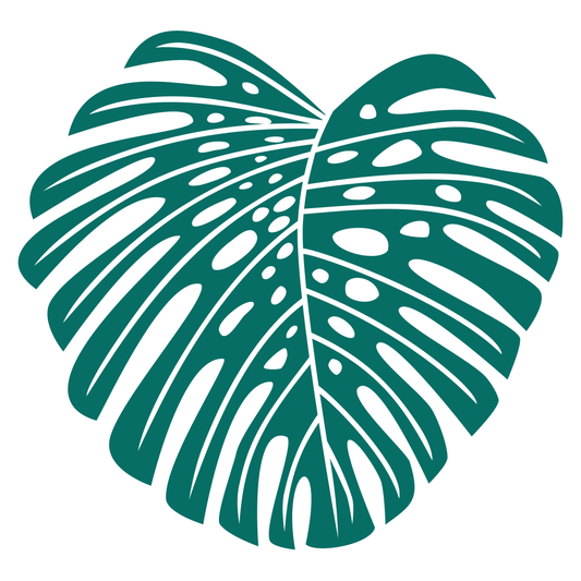 Monstera leaf design ideal for various craft projects