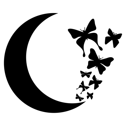 Moon butterfly design perfect for creative cutting projects