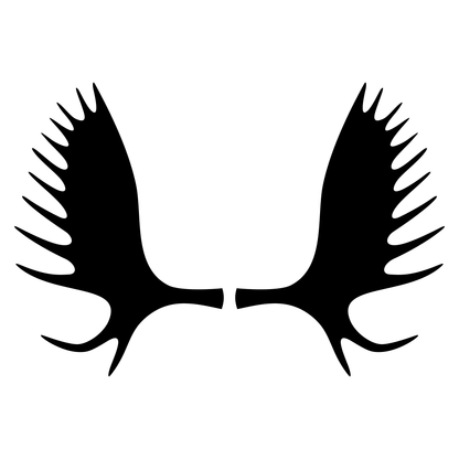 Creative moose horns vector design for crafting projects