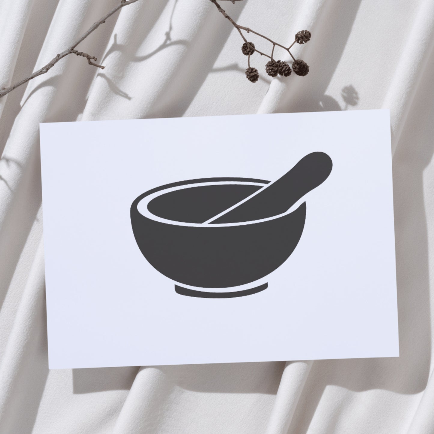 Elegant mortar and pestle design for cutting machines