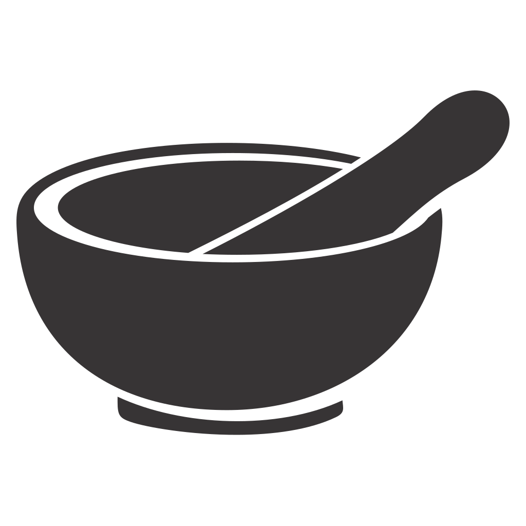 Elegant mortar and pestle design for cutting machines