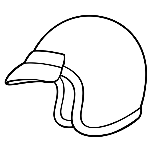 Custom motorcycle helmet vector design for cutting machines