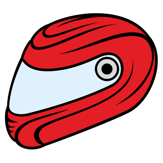 Creative vector design of a stylish motorcycle helmet for crafts