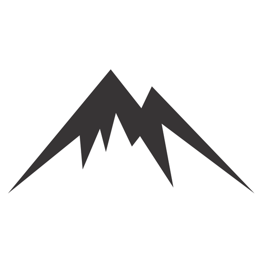 Stylized mountain silhouette perfect for creative projects