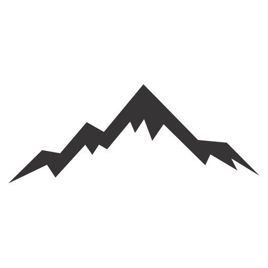 Modern mountain silhouette design for cutting machines