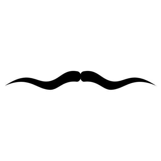 Stylized mustache design for creative cutting projects