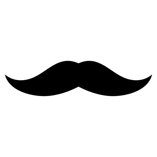 Creative black mustache design for cutting machine projects
