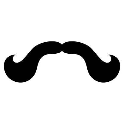 Creative moustache design for cutting machines and crafts