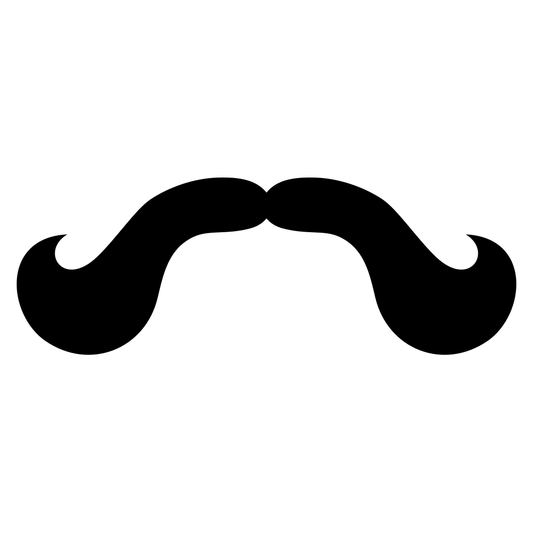 Creative moustache design for cutting machines and crafts