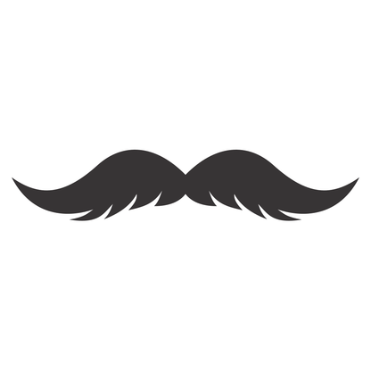 Creative mustache vector design for crafting projects