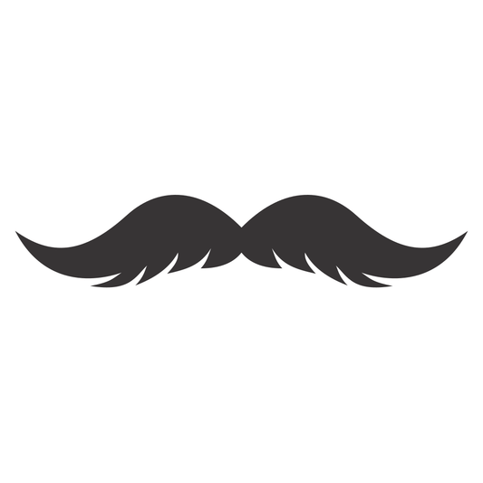 Creative mustache vector design for crafting projects