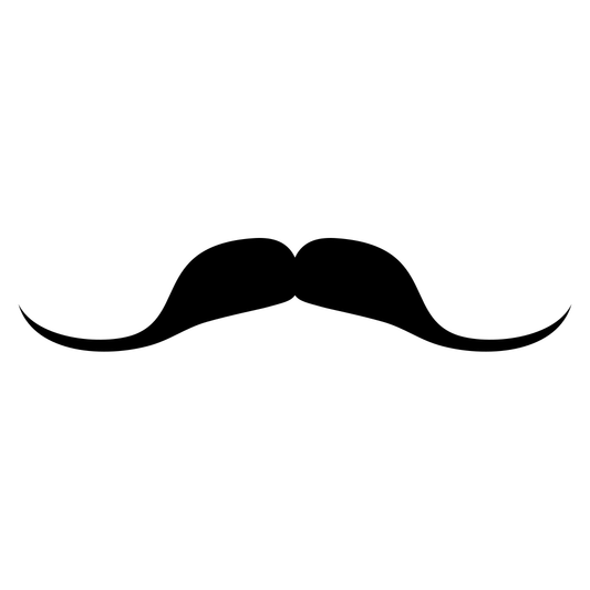 Mustache design for creative cutting machine projects