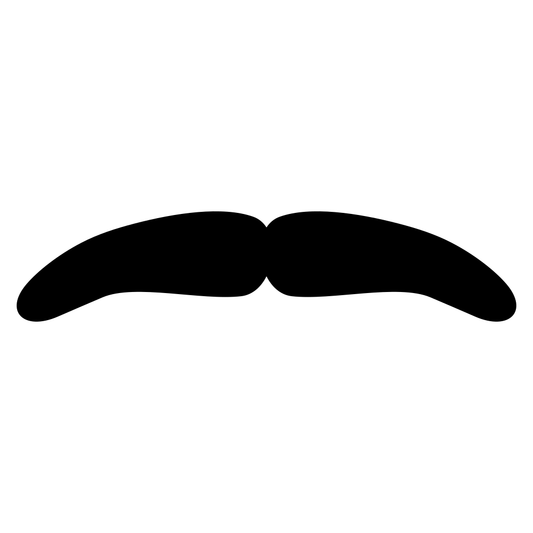 Creative mustache design for cutting machines in SVG format