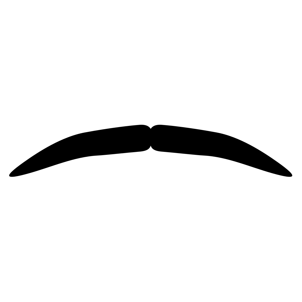 Stylish mustache vector for cutting machine crafting projects