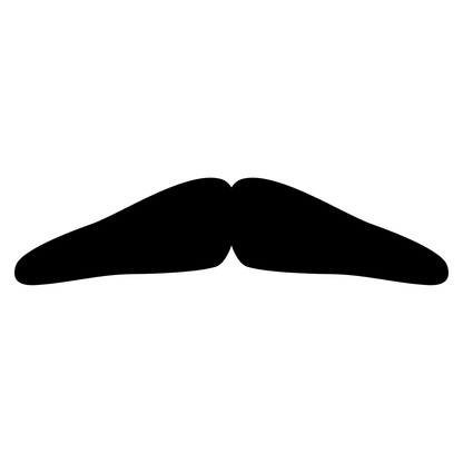 Creative mustache vector design for cutting machines
