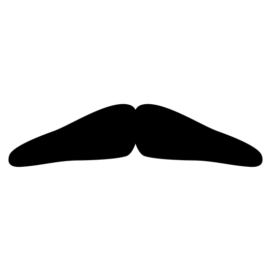 Creative mustache vector design for cutting machines