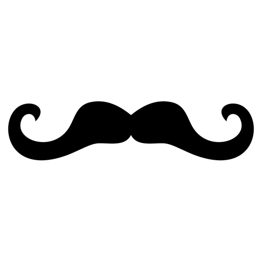 Creative mustache vector design for cutting machines