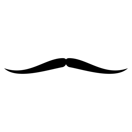 A stylish mustache graphic created for crafting projects