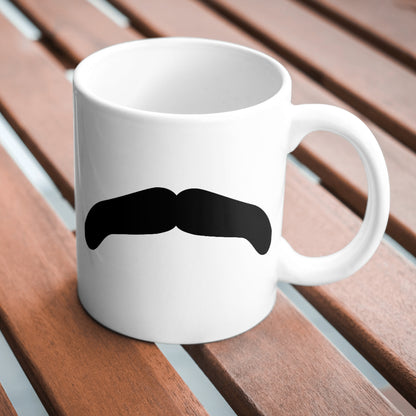 Stylish mustache vector design for creative projects