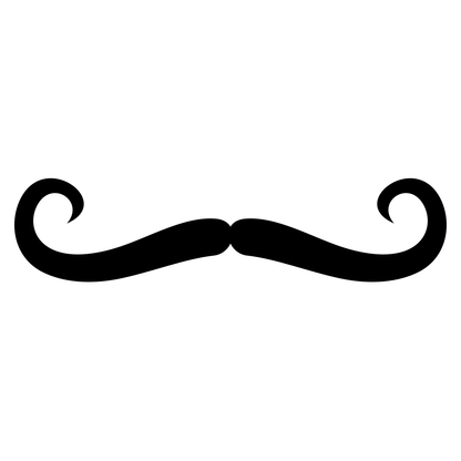 Creative mustache vector design for fun crafting projects
