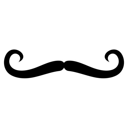 Creative mustache vector design for fun crafting projects
