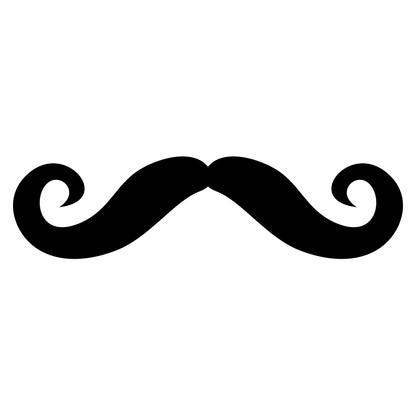 Creative mustache design for cutting machine projects