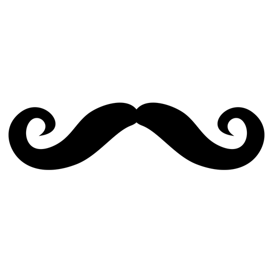 Creative mustache design for cutting machine projects