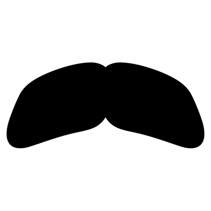 Stylish mustache design for cutting machine projects