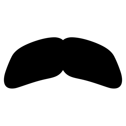 Stylish mustache design for cutting machine projects