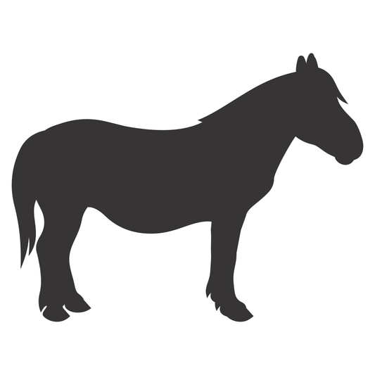 Craft unique designs with a mule silhouette vector file