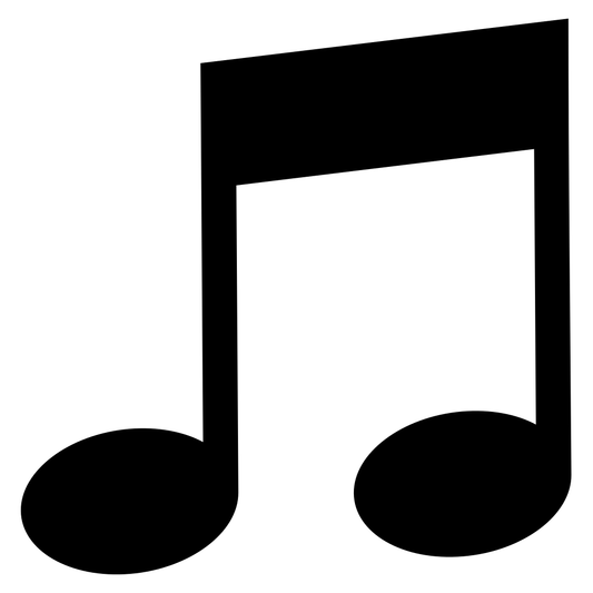 Creative music note vector file for cutting machines