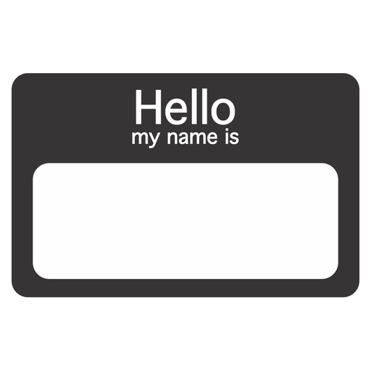 Create custom name tags with vector SVG files for crafting