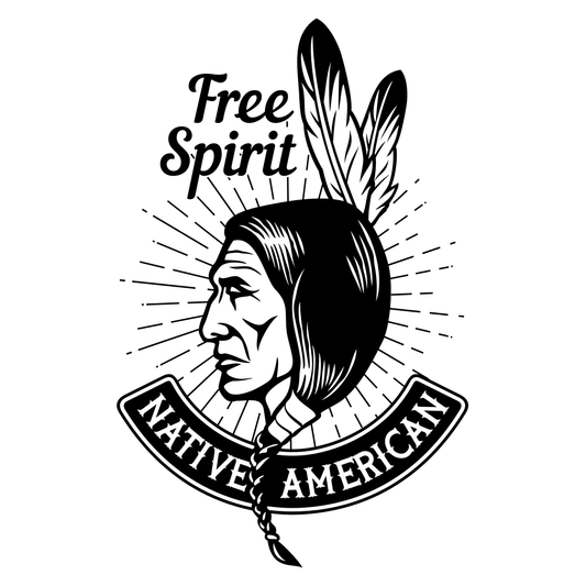 Native American-themed layered creative design