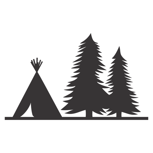 Explore Native American heritage with a detailed wigwam design