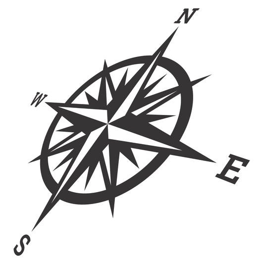 Creative compass design for crafting projects and designs