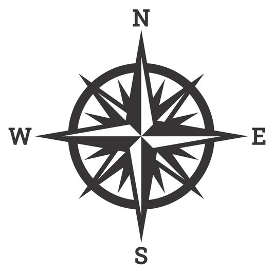 Explore creativity with a stylish nautical compass design
