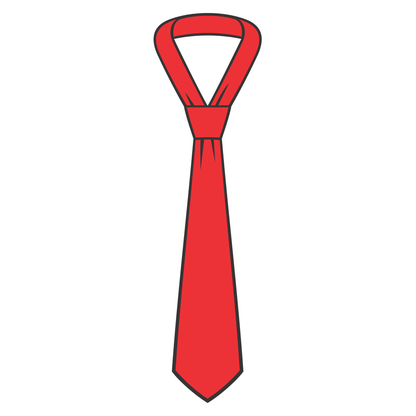 Creative red neck tie vector design for crafting projects