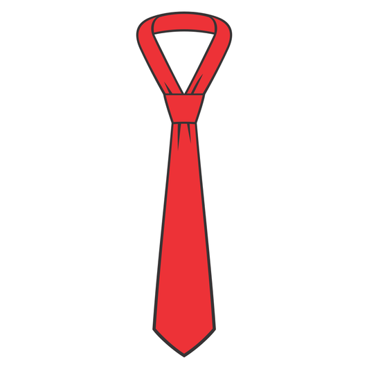 Creative red neck tie vector design for crafting projects