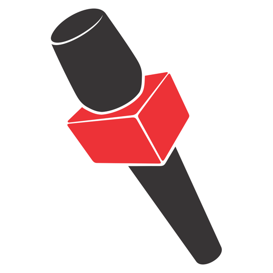 Creative vector design of a news microphone for crafting