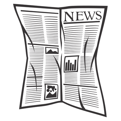 Creative vector design of a folded newspaper for projects