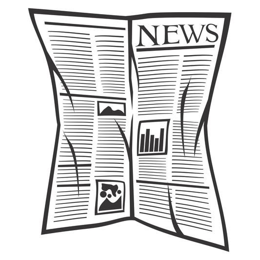 Creative vector design of a folded newspaper for projects