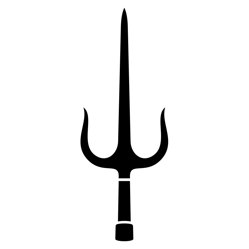 Ninja sai weapon glimmers with ancient intrigue at twilight